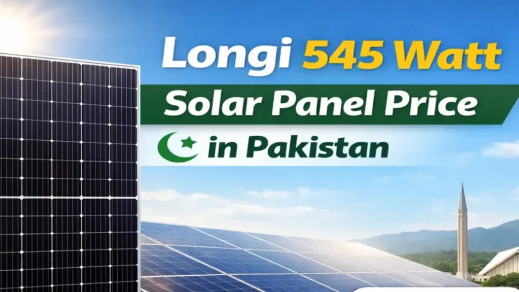 Longi 545 Watt Solar Panel Price in Pakistan 2026