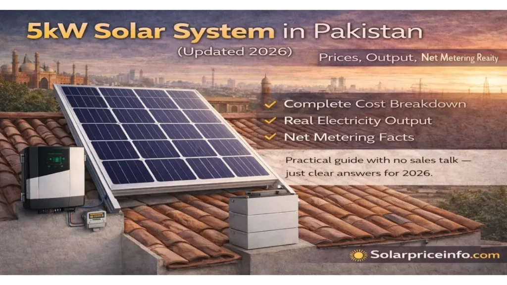 5kW Solar System Price in Pakistan 2026